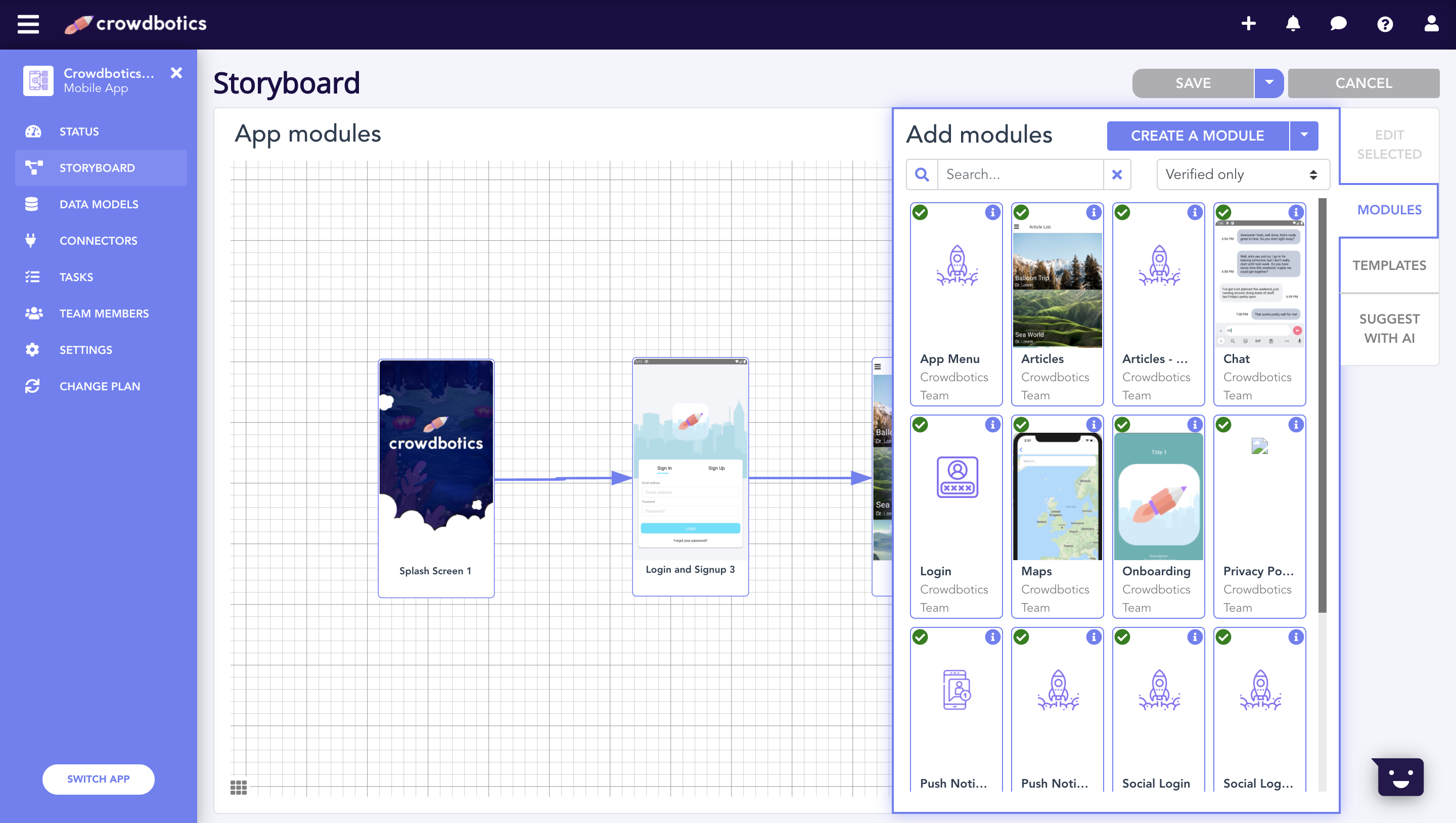 Module Storyboard Editor